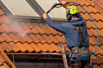 Démoussage et hydrofuge de toiture à Idron